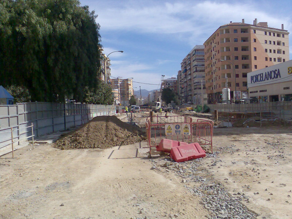 Field measurement for works of Line 2 - Malaga underground. Heroes de Sostosa - Martin Carpena (Spain)
